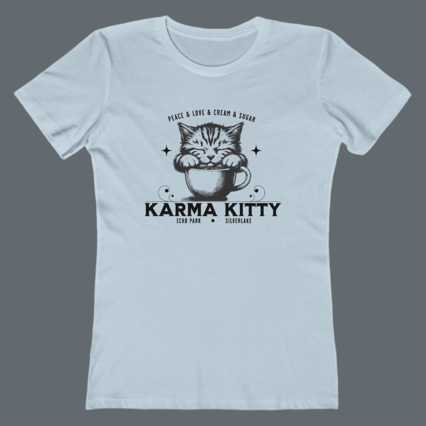 KARMA KITTY COFFEE - Ultra-Soft Women’s Tee