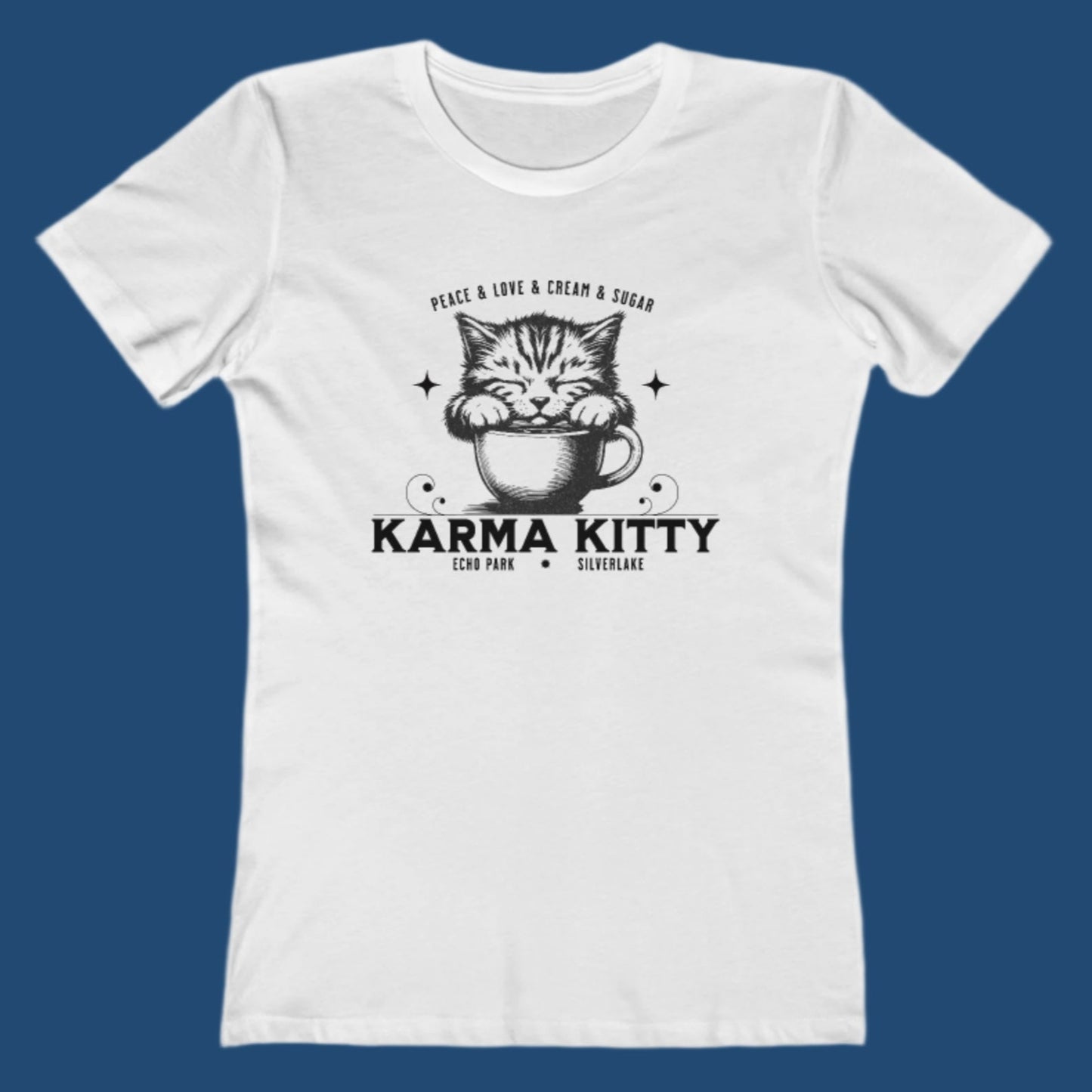 KARMA KITTY COFFEE - Ultra-Soft Women’s Tee
