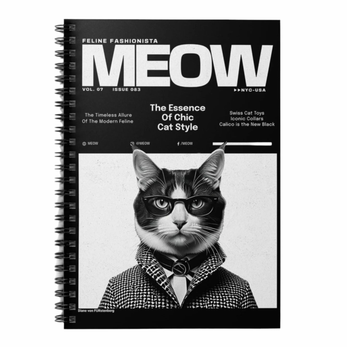 MEOW MAGAZINE - Blank Journal/Notebook