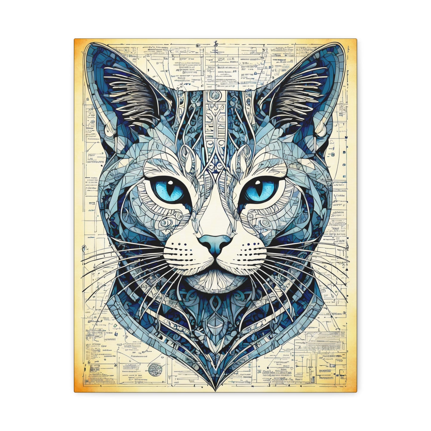 “De Kat" - Stretched Matte Canvas (3 sizes)