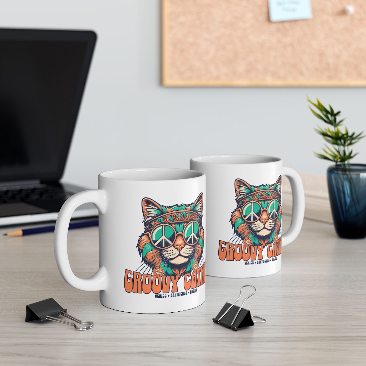 GROOVY CATNIP - White Mug (2 sizes)
