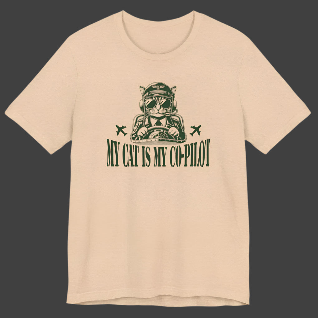 CO-PILOT CAT - Ultra-Soft Unisex Tee