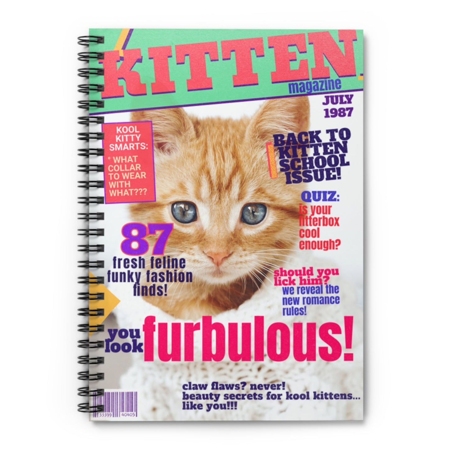 KITTEN MAGAZINE - Blank Journal/Notebook