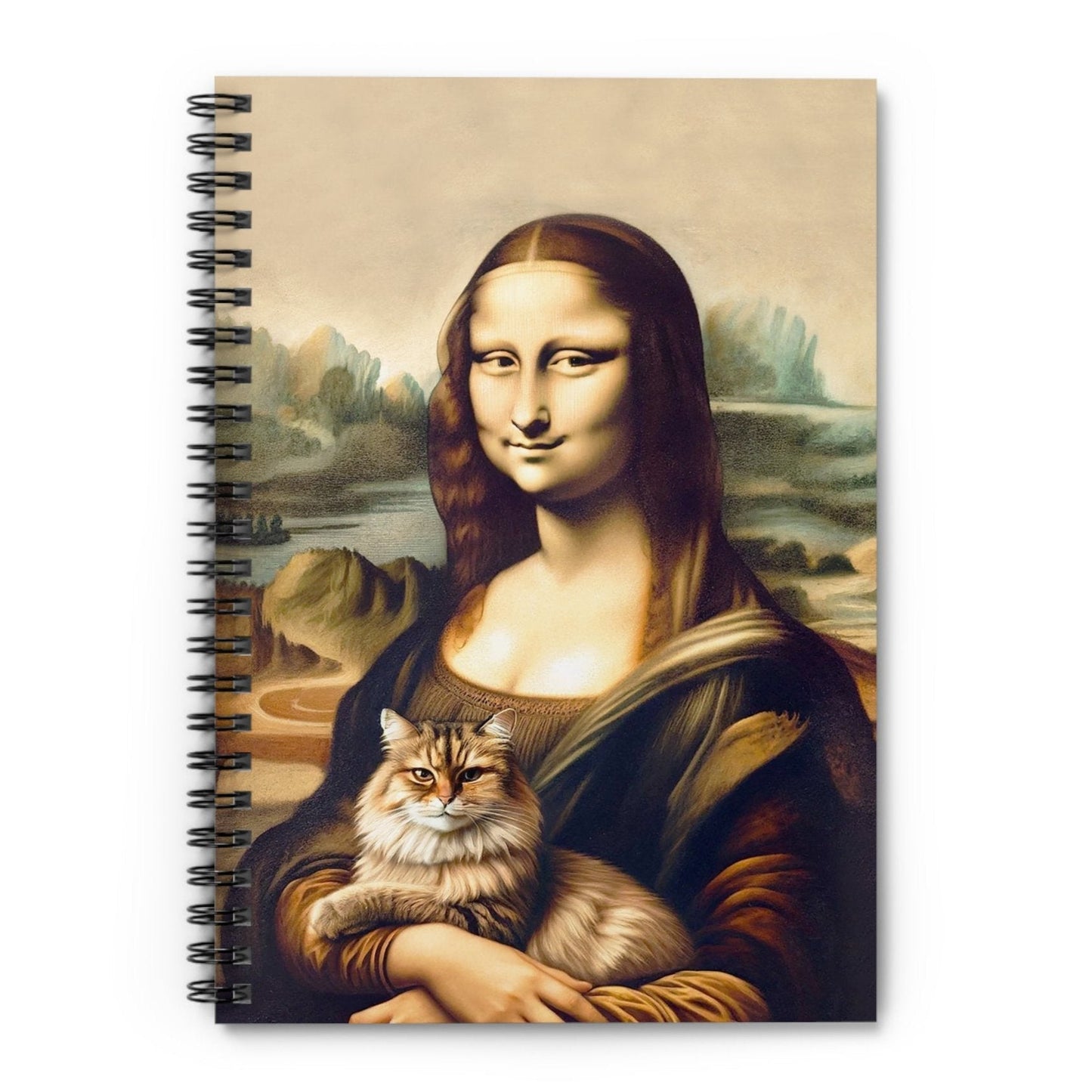 MONA LISA (+ CAT) - Blank Journal/Notebook