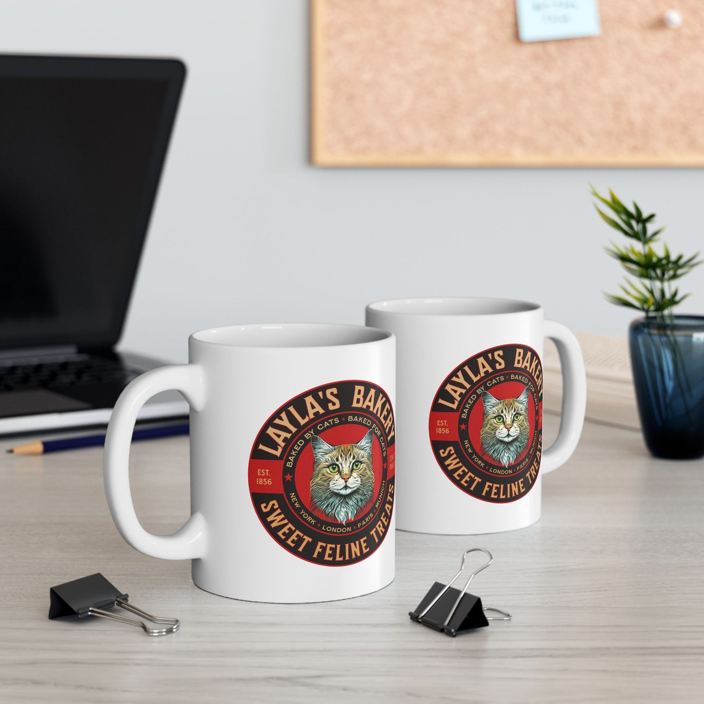 LAYLA’S BAKERY - White Mug (2 sizes)