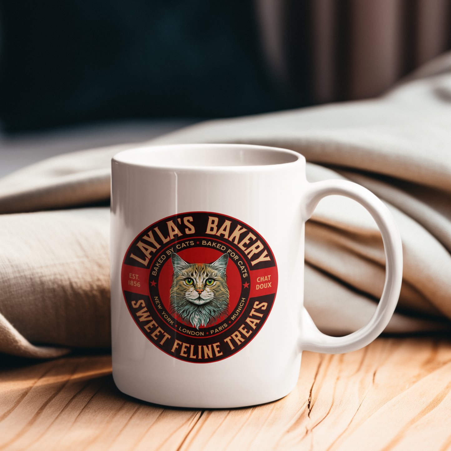 LAYLA’S BAKERY - White Mug (2 sizes)