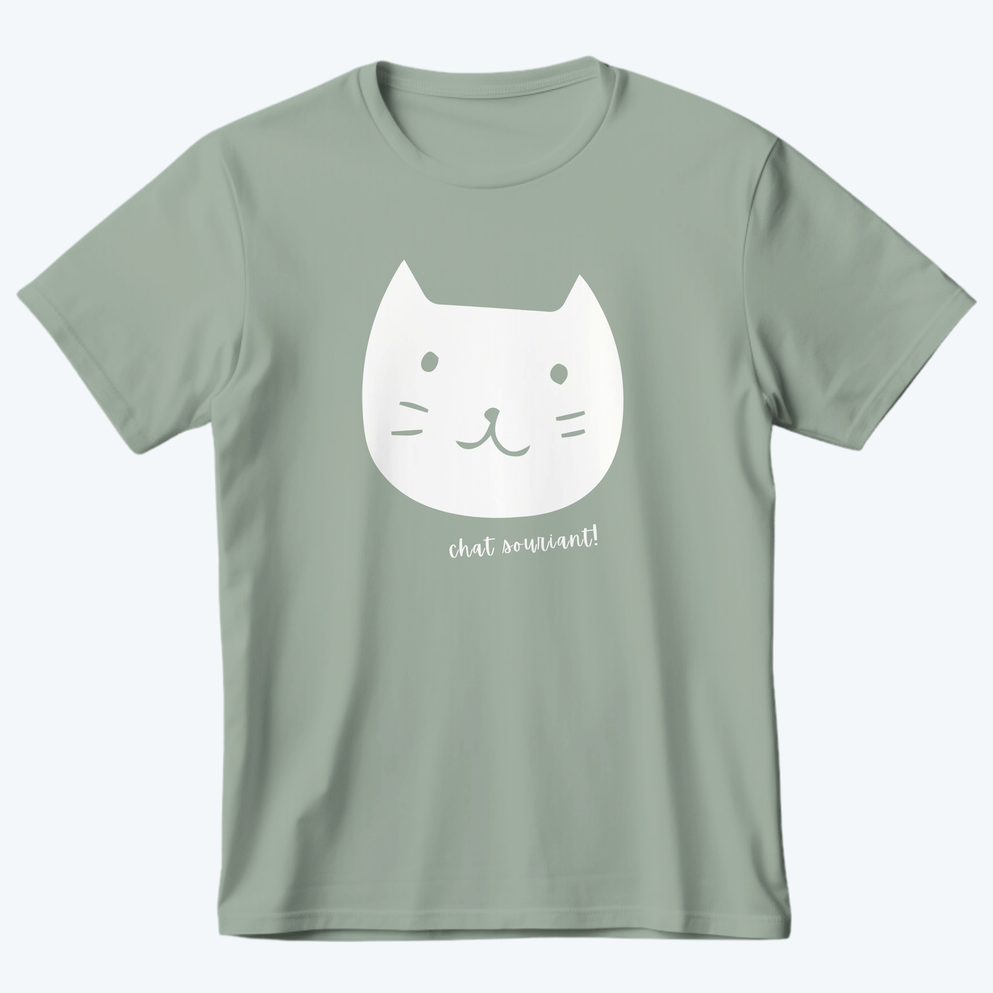 CHAT SOURIANT - Ultra-Soft Unisex Tee