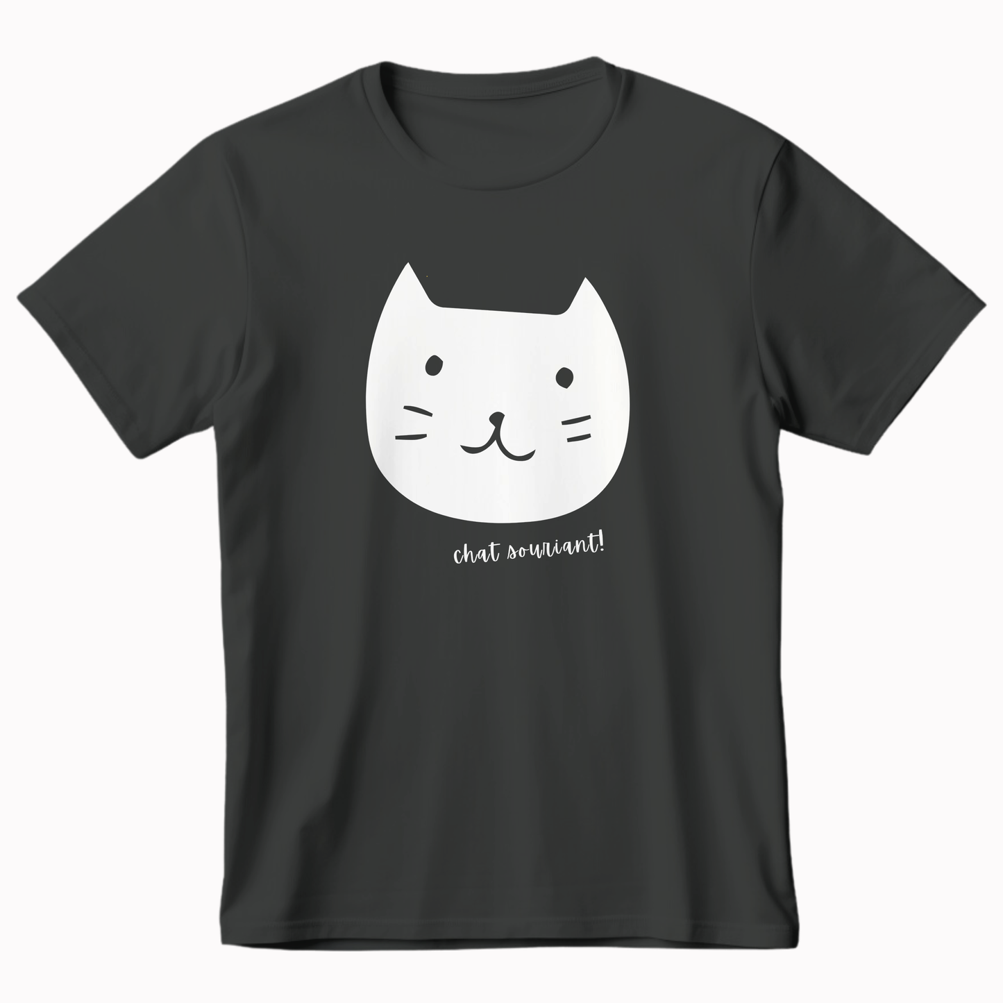 CHAT SOURIANT - Ultra-Soft Unisex Tee