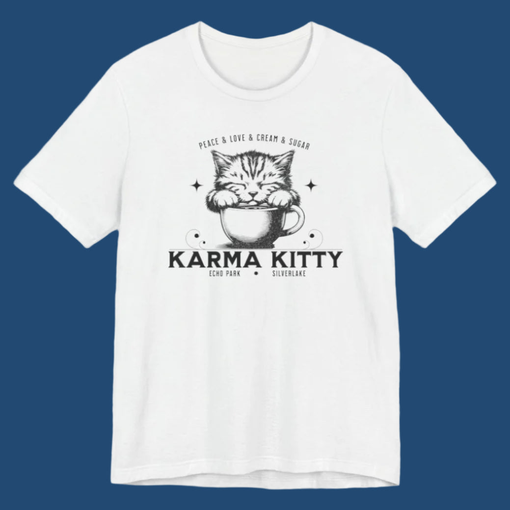 KARMA KITTY COFFEE - Ultra-Soft Unisex Tee