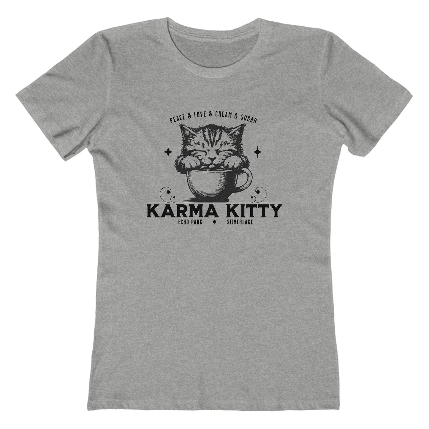 KARMA KITTY COFFEE - Ultra-Soft Women’s Tee