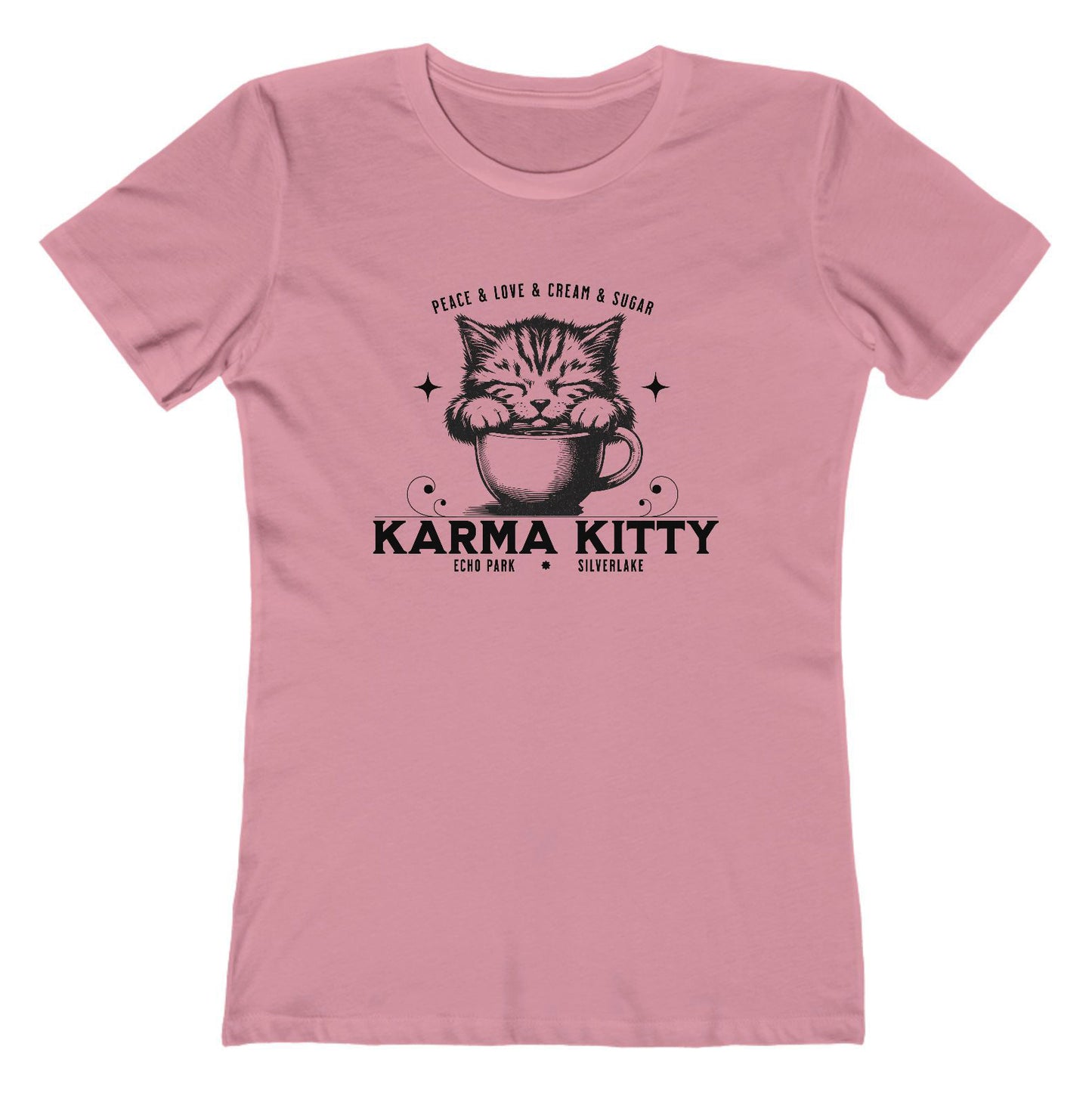 KARMA KITTY COFFEE - Ultra-Soft Women’s Tee