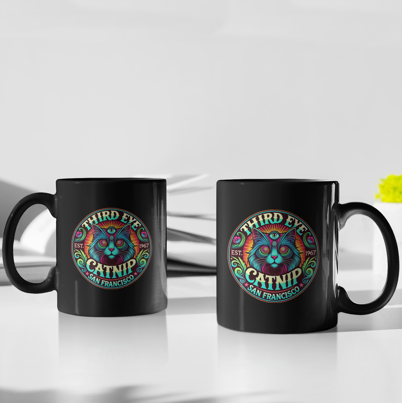 THIRD EYE CATNIP - Black Mug (2 sizes)