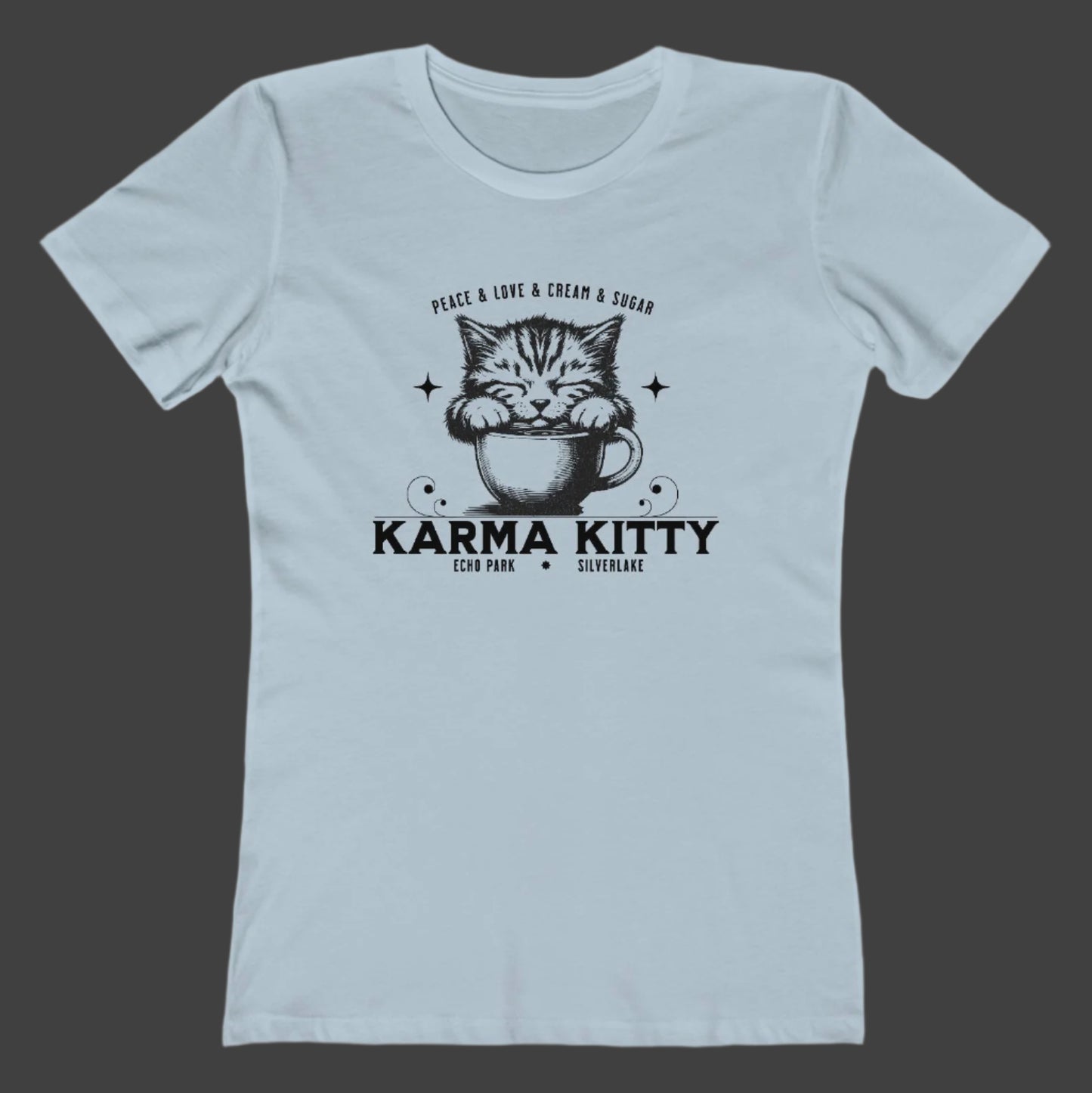 KARMA KITTY COFFEE - Ultra-Soft Women’s Tee