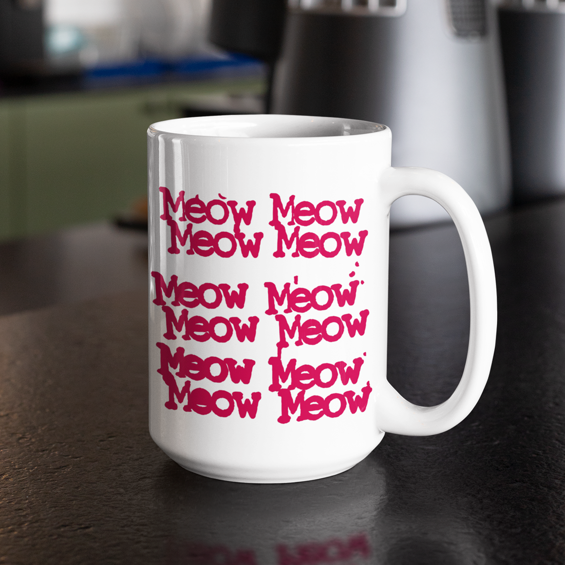 MEOW MEOW - White Mug (2 sizes)