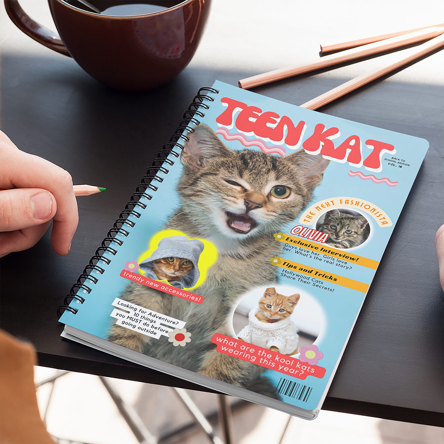 TEEN KAT MAG -Blank Journal/Notebook