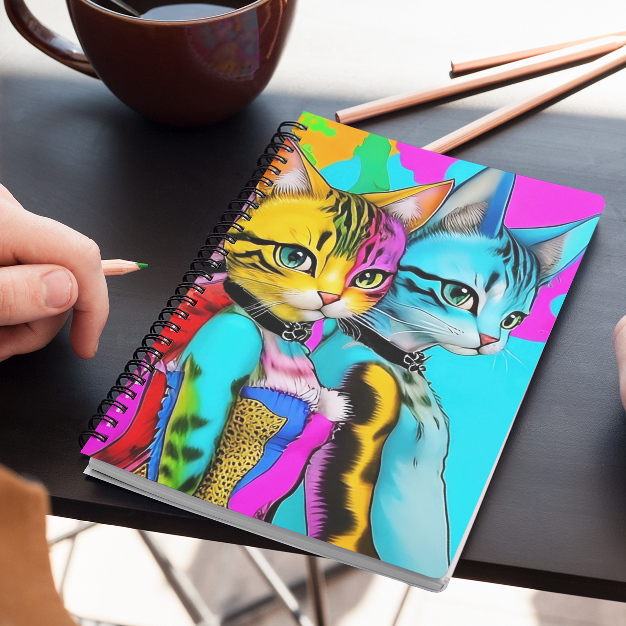 TWO KOOL KATS - Blank Journal/Notebook