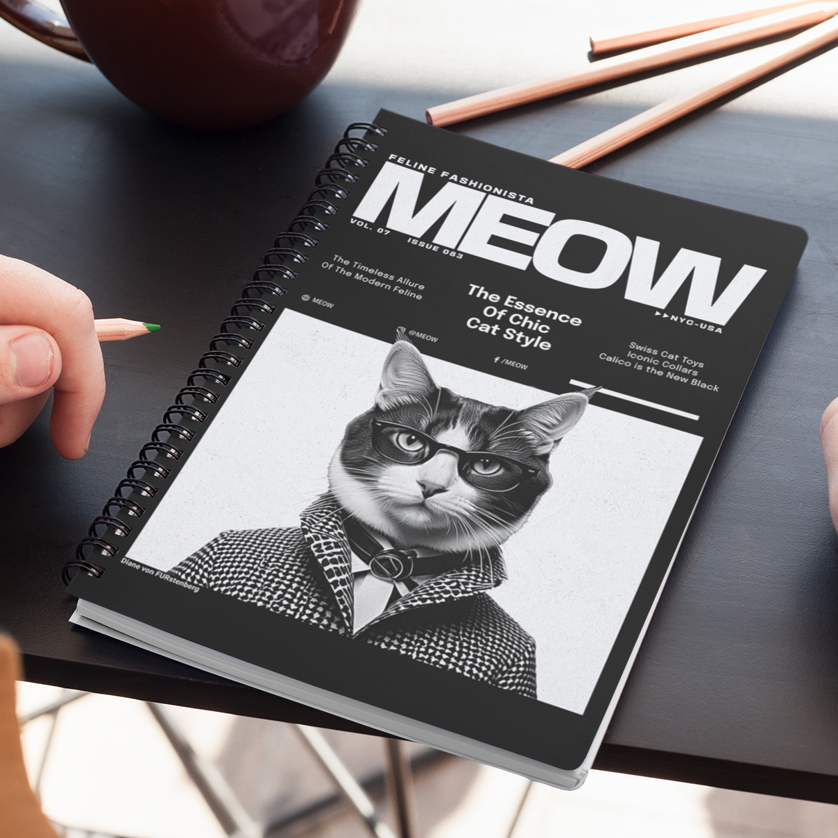 MEOW MAGAZINE - Blank Journal/Notebook