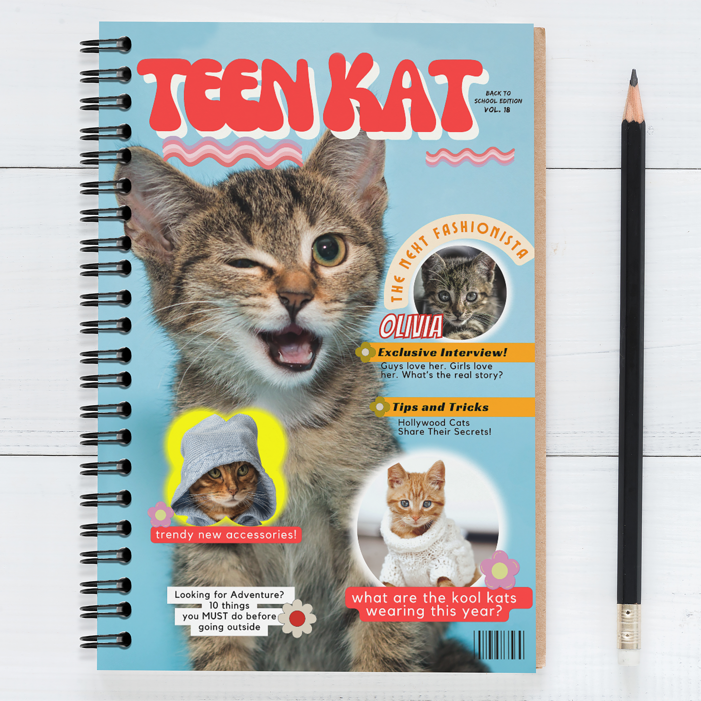 TEEN KAT MAG -Blank Journal/Notebook