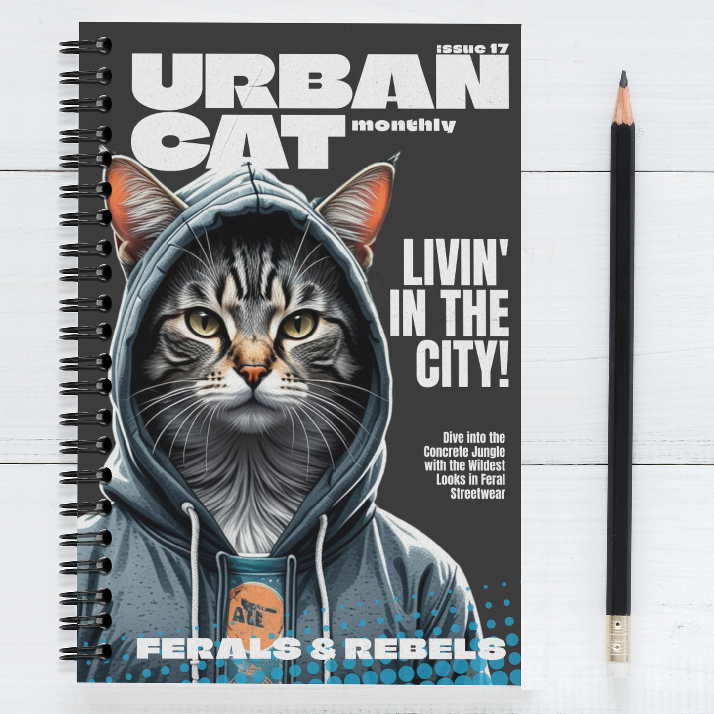 URBAN CAT - Blank Journal/Notebook