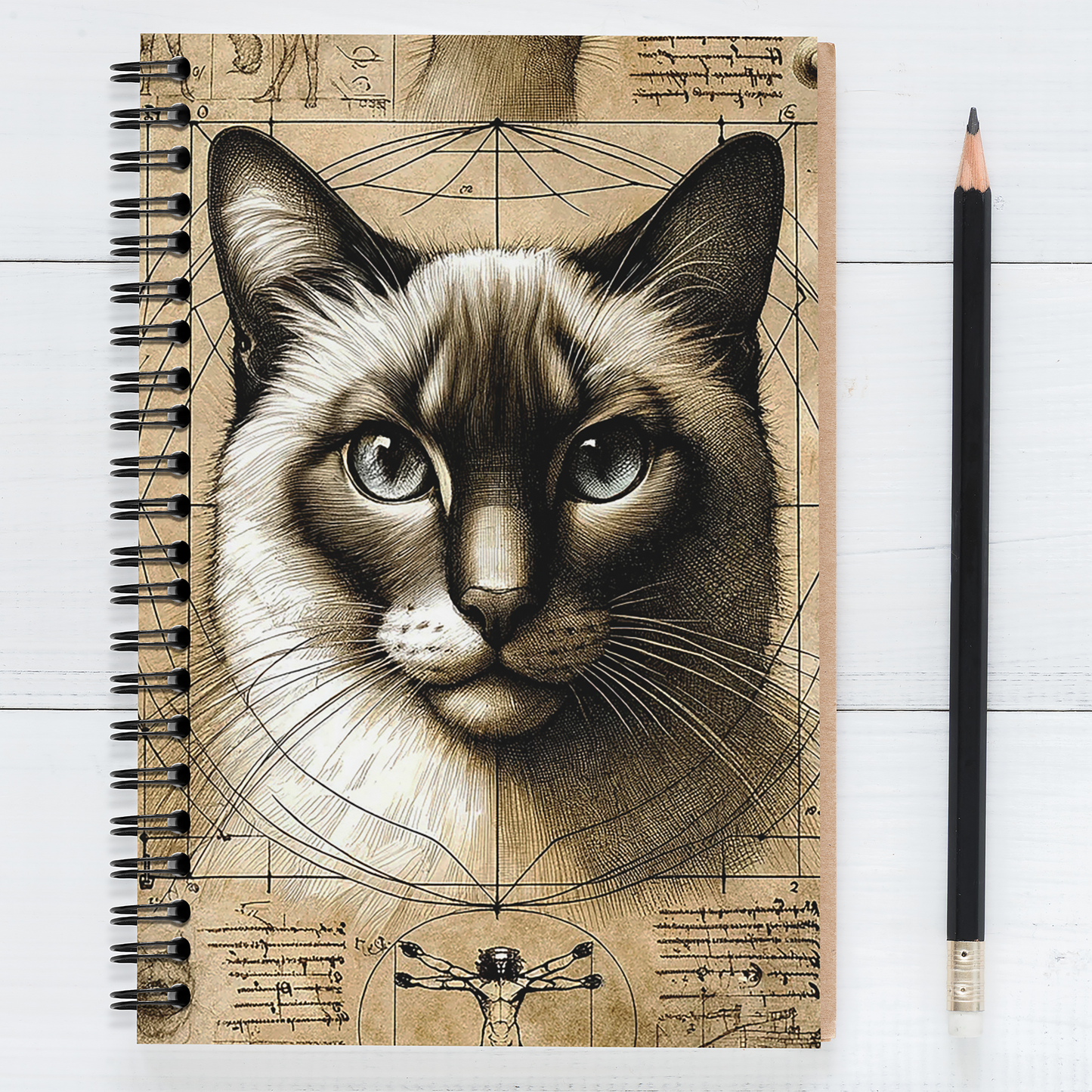 CAT STUDY - Blank Journal/Notebook