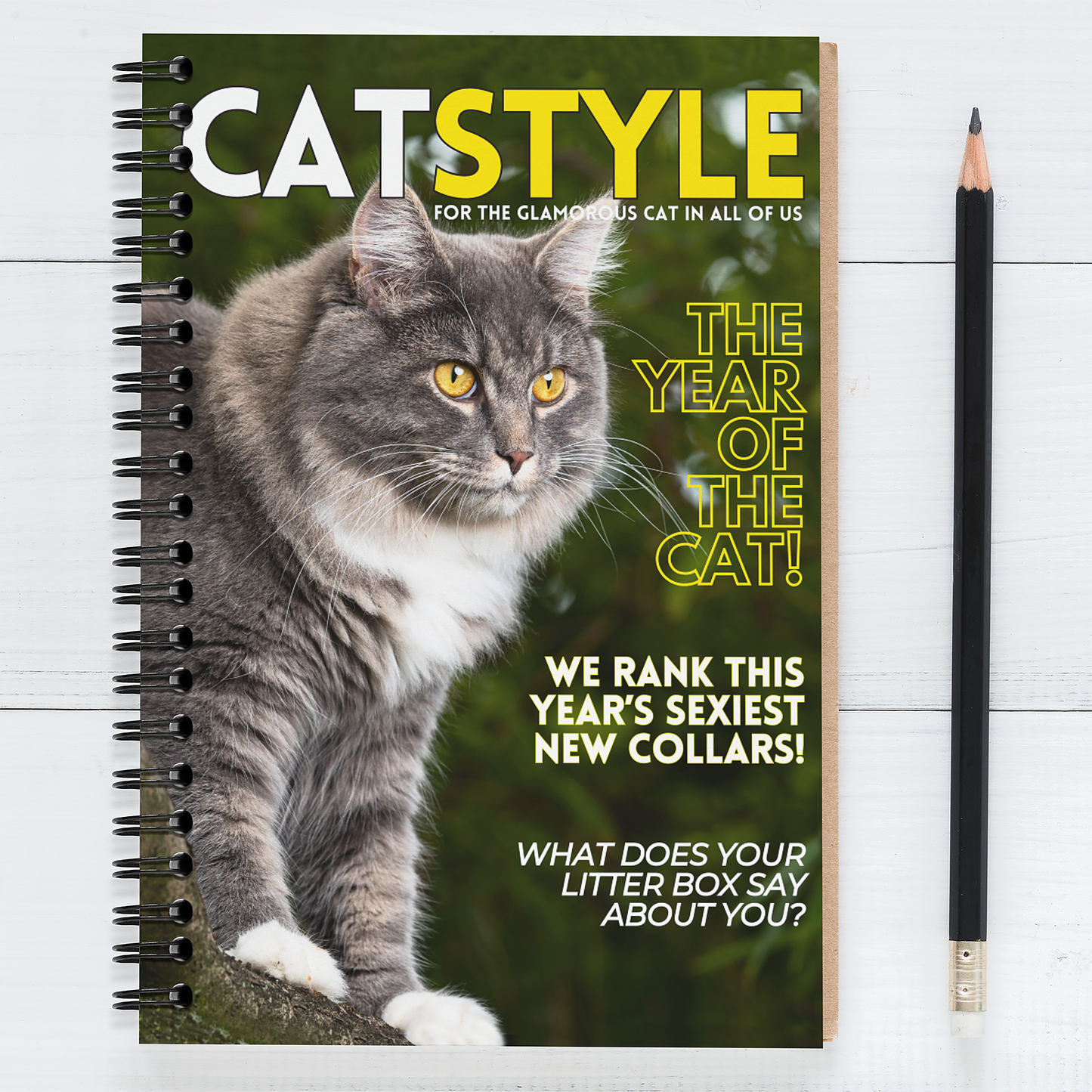 CAT STYLE - Blank Journal/Notebook