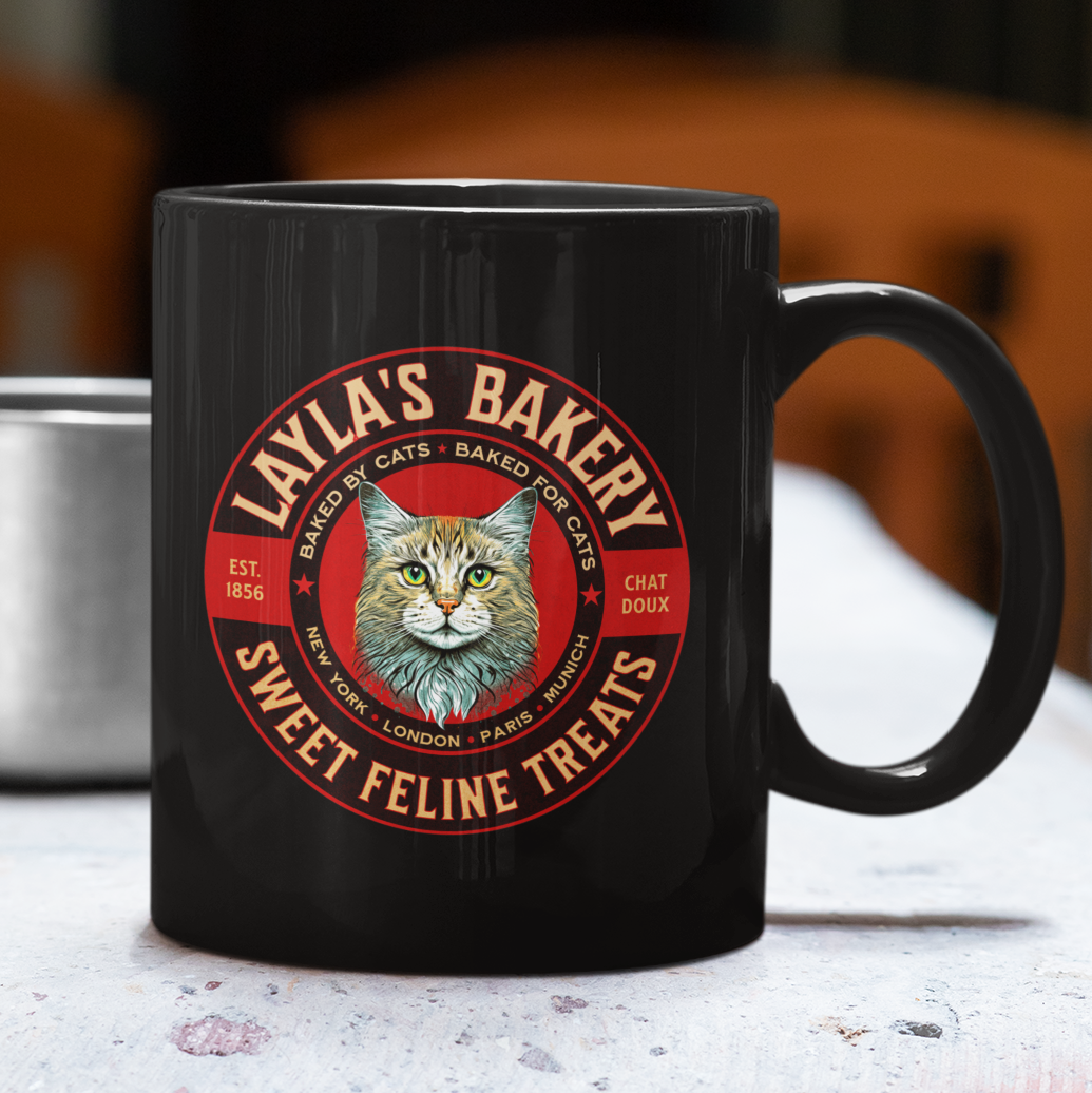 LAYLA’S BAKERY - Black Mug (2 sizes)