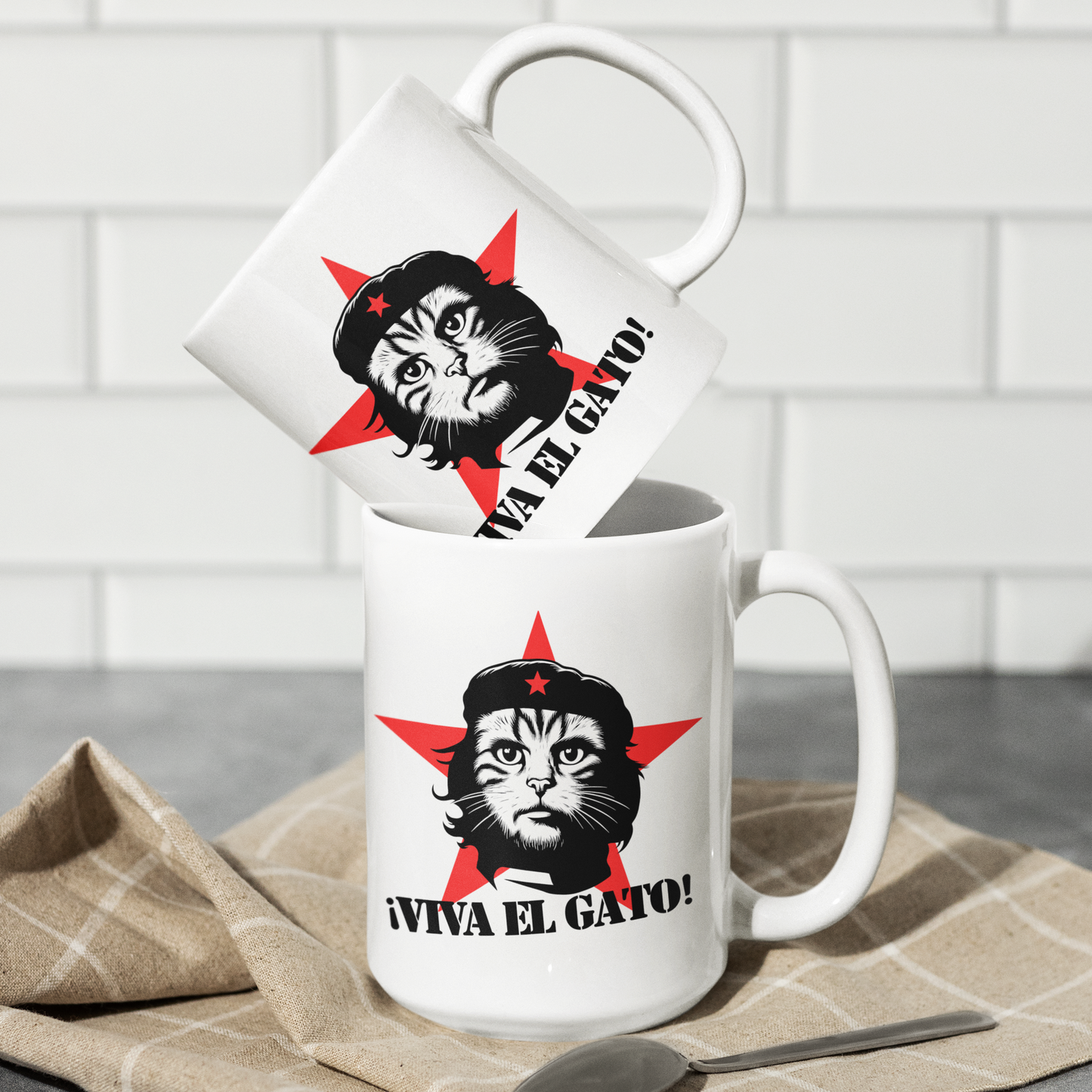 VIVA EL GATO! - White Mug (2 sizes)