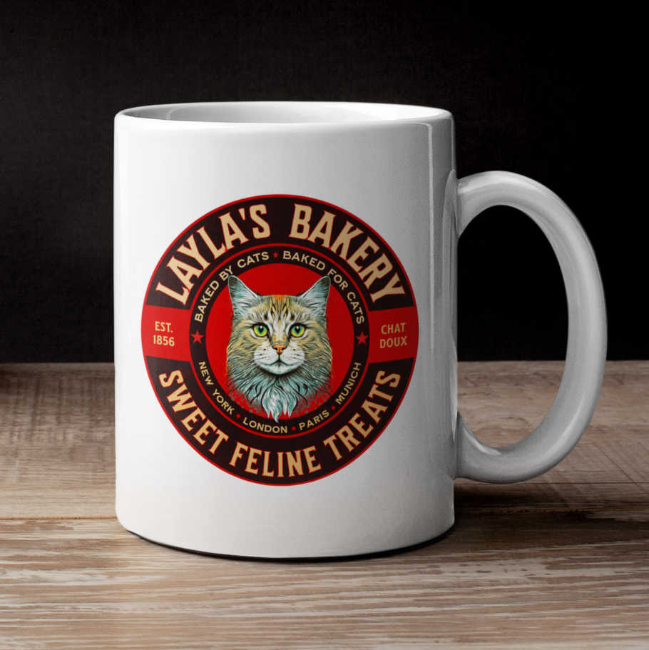 LAYLA’S BAKERY - White Mug (2 sizes)