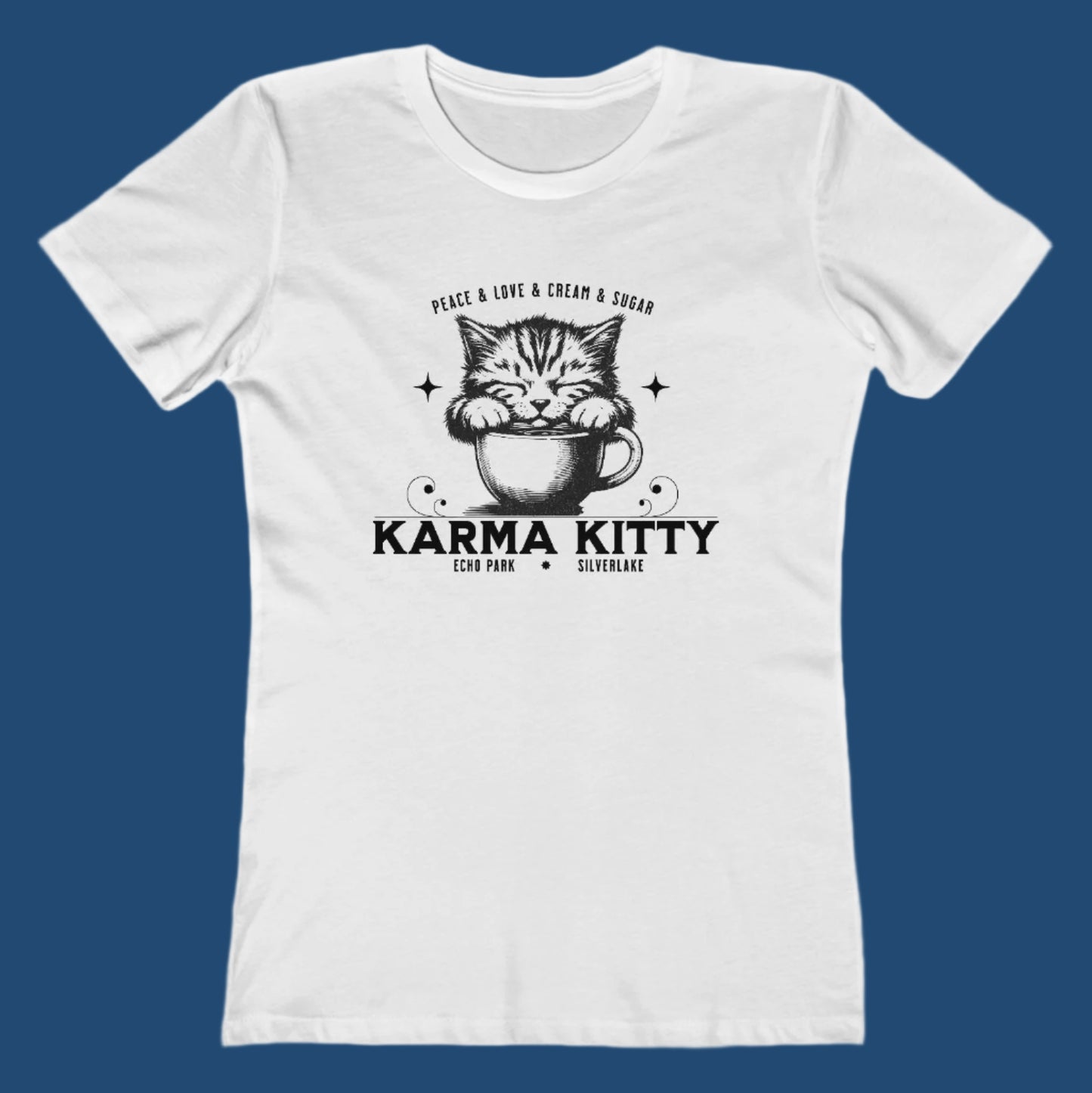 KARMA KITTY COFFEE - Ultra-Soft Women’s Tee