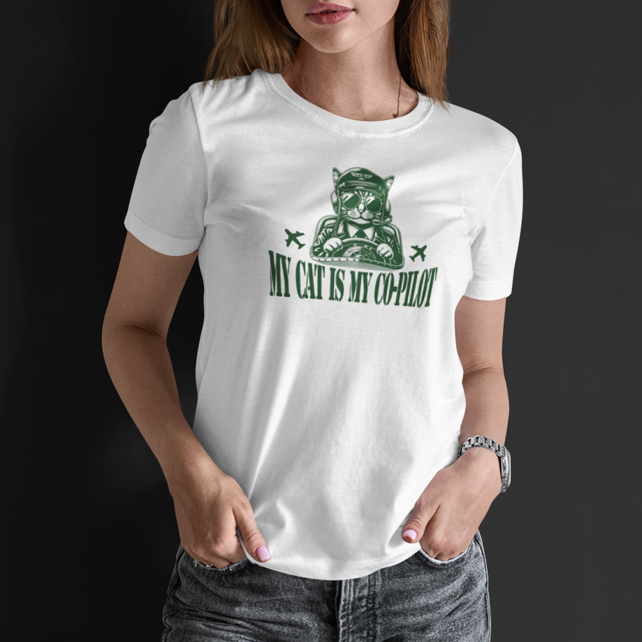 CO-PILOT CAT - Ultra-Soft Unisex Tee