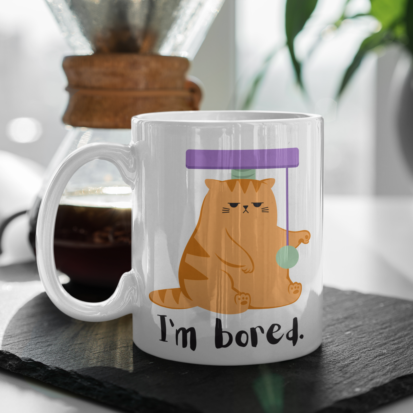 “I'm Bored" - White Glossy Mug (3 sizes)