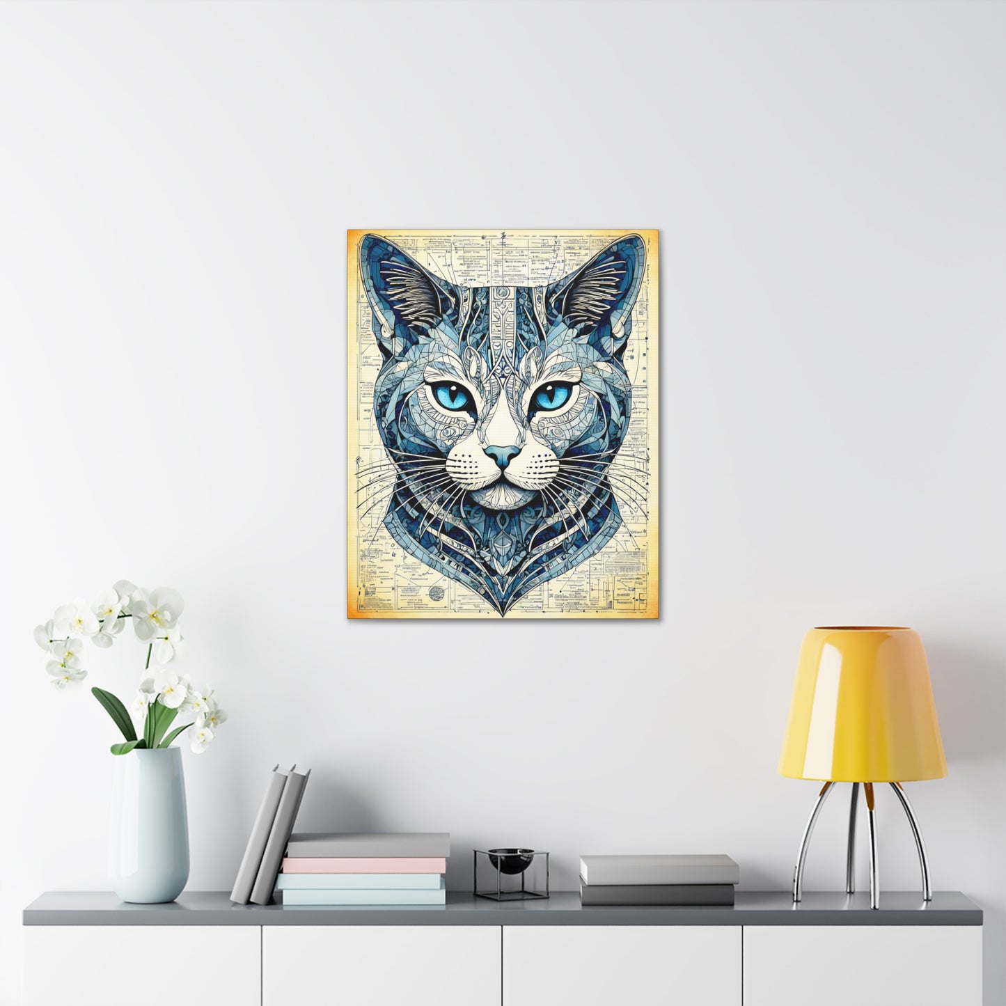 “De Kat" - Stretched Matte Canvas (3 sizes)