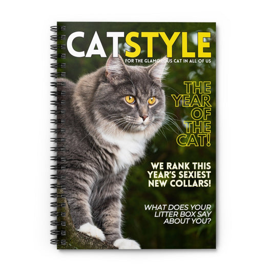 "Cat Style" - Lined Spiral Notebook