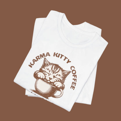 "Karma Kitty Coffee" - Ultra-Soft Tee