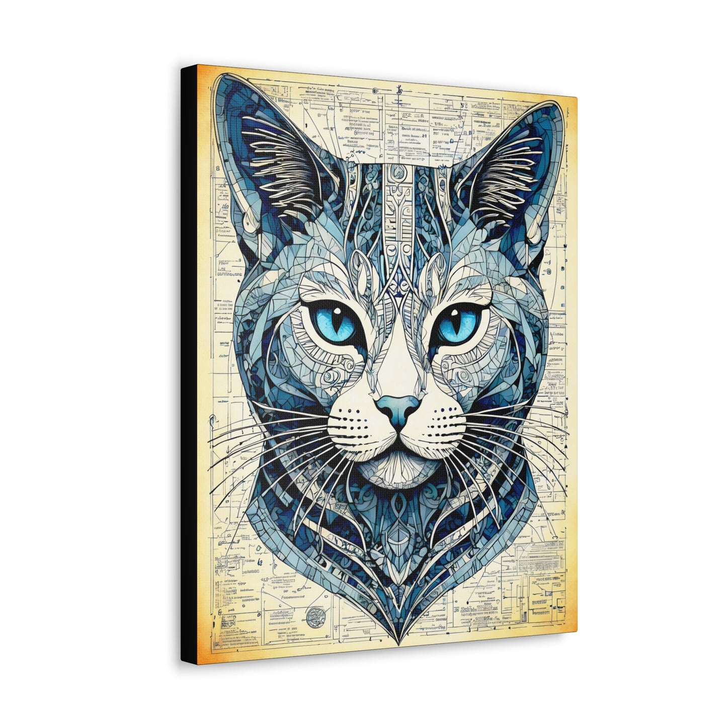 “De Kat" - Stretched Matte Canvas (3 sizes)