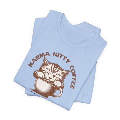 "Karma Kitty Coffee" - Ultra-Soft Tee