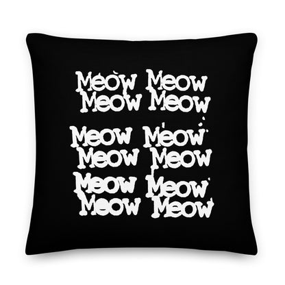 "Meow Meow" - Luxury Throw Pillow (2 sizes)