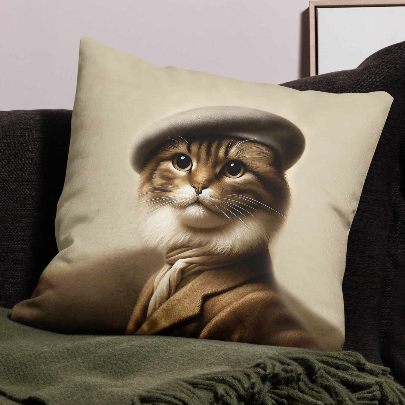 "Le Monsieur" - Luxury Throw Pillow (2 sizes)