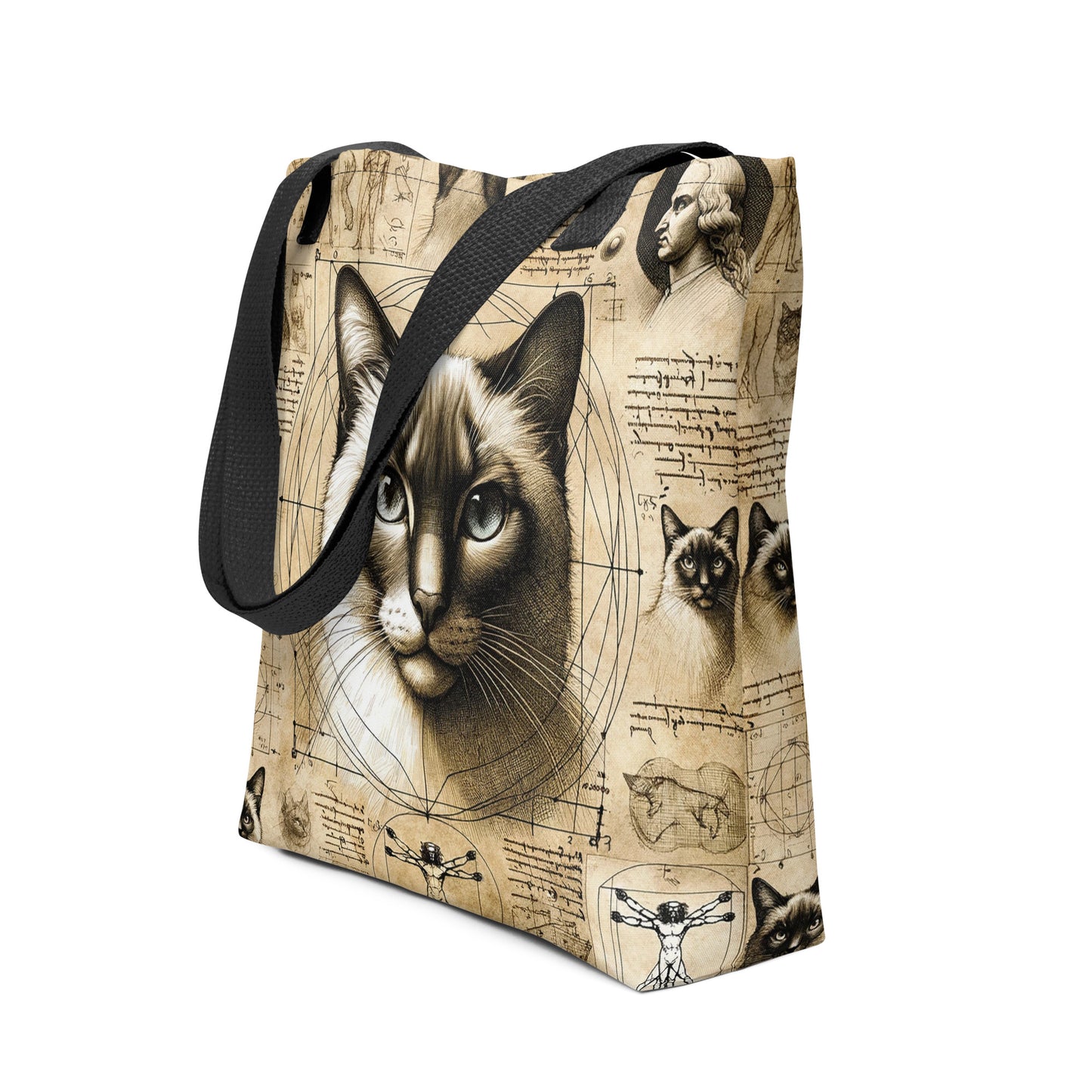 "Cat Study" - Tote Bag (15" x 15")