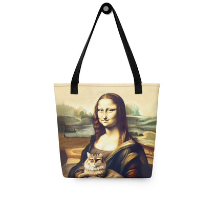 “Mona Lisa + Cat” - Tote Bag