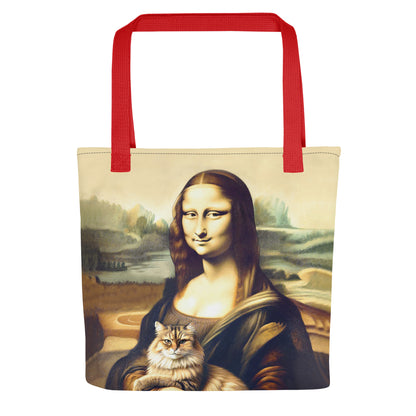 “Mona Lisa + Cat” - Tote Bag