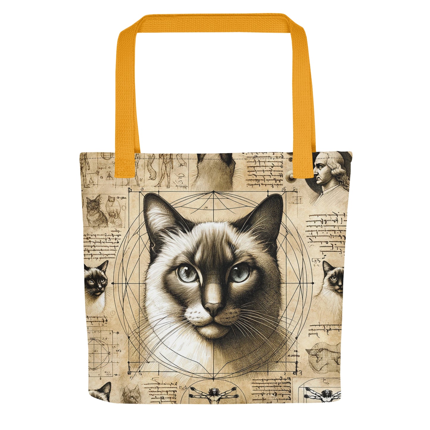 "Cat Study" - Tote Bag (15" x 15")