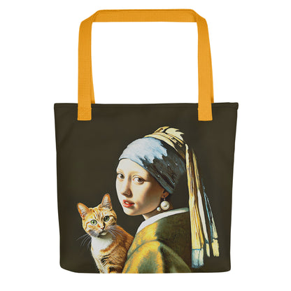 "Masterpiece (+ Cat!)” - Tote Bag (15" x 15")