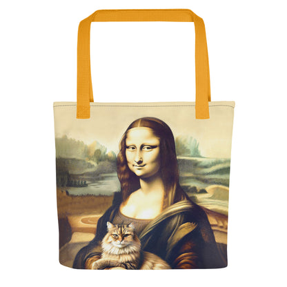 “Mona Lisa + Cat” - Tote Bag