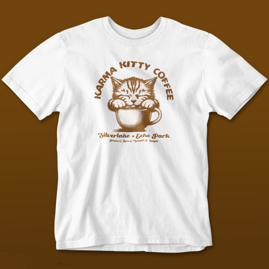 "Karma Kitty Coffee" - Ultra-Soft Tee