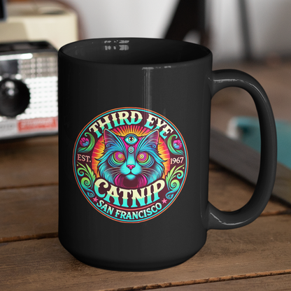 THIRD EYE CATNIP - Black Mug (2 sizes)