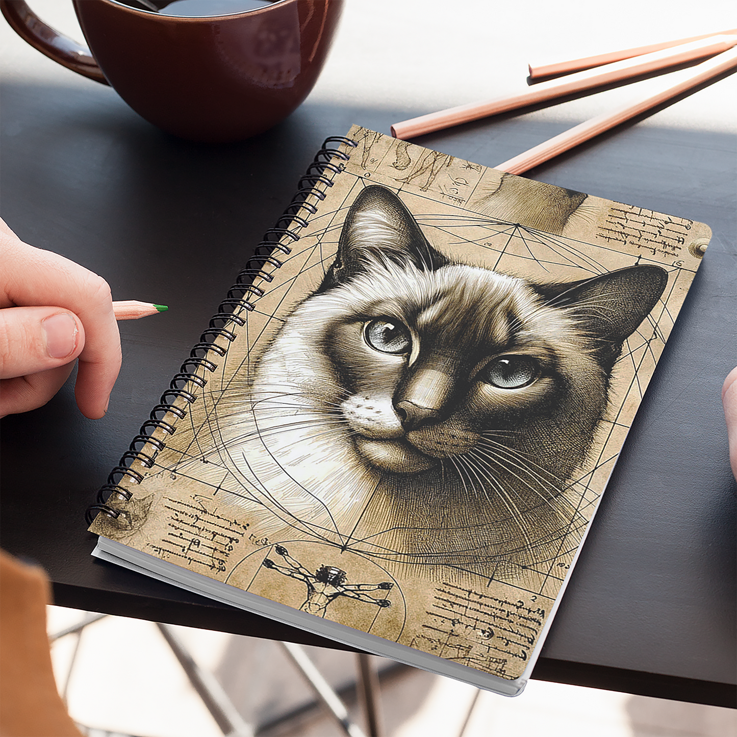 CAT STUDY - Blank Journal/Notebook