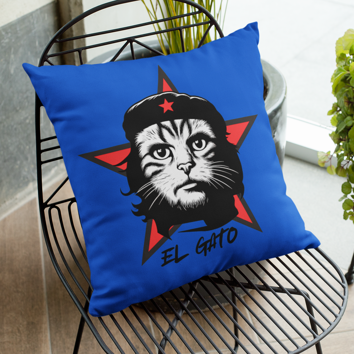 "El Gato" - Luxury Throw Pillow (2 sizes)