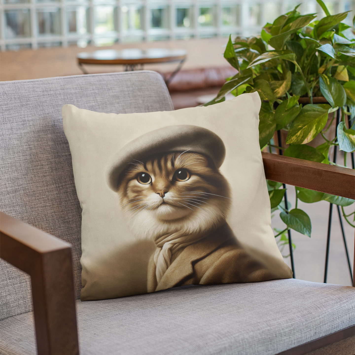 "Le Monsieur" - Luxury Throw Pillow (2 sizes)