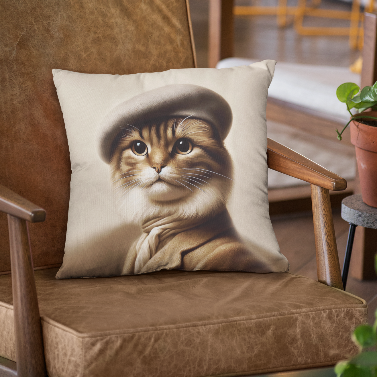 "Le Monsieur" - Luxury Throw Pillow (2 sizes)